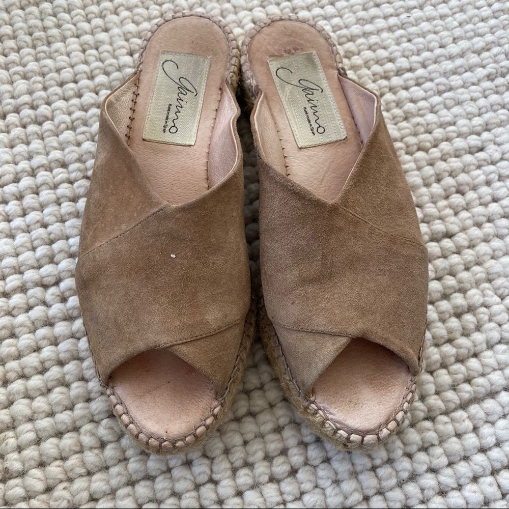 Gaimo tan Espadrilles Rolling Sandals
